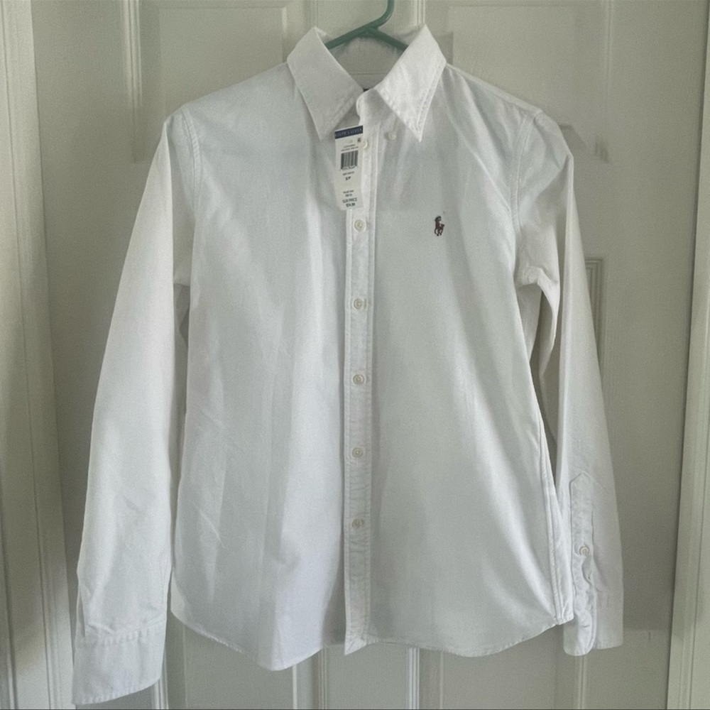 Ralph Lauren white button down NWT